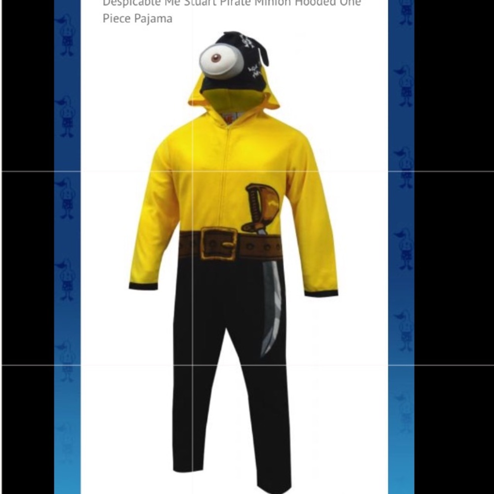 Despicable Me pirate adult onesie